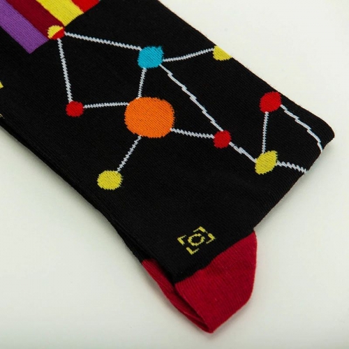 Socken Kunstwerke - Kandinsky "Geflecht von oben"